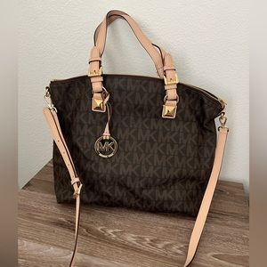 Michael Kors logo satchel